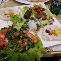 Vegan mezze at Falafel Cafe in Paris