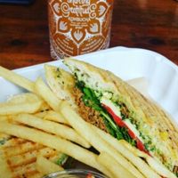 Italian Soysage Panini at Seed Kitchen in Venice