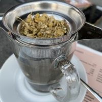 Loose chamomile tea.  at Brasserie BLVD in Vlissingen