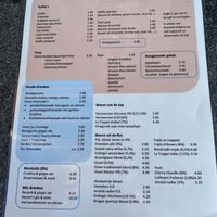 Drinks menu, as this can't be found online. at Brasserie BLVD in Vlissingen