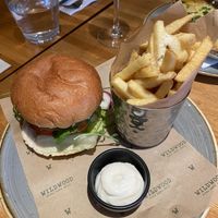 Vegan burger  at Wildwood  in Maidstone