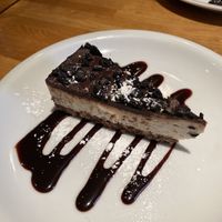 Vegan cookies and cream cheesecake  at Wildwood  in Maidstone