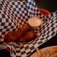 Bbq wings. May Wah brand. at Mark of the Beastro in Salt Lake City