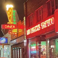 ✨“VEGAN”✨in neon lights✨❣️🥰💖✨  at Mark of the Beastro in Salt Lake City