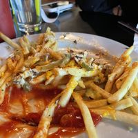 Forgot to take the pic until we had destroyed the fries 🤣  at Mark of the Beastro in Salt Lake City