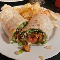 Spicy chicken wrap  at Mark of the Beastro in Salt Lake City