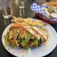 Chopped Cheese. There’s a hoagie hiding in there    at Mark of the Beastro in Salt Lake City