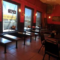 Seating area at Mark of the Beastro in Salt Lake City