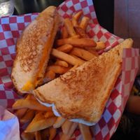 Grilled cheese and fries at Mark of the Beastro in Salt Lake City