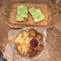 Avocado toast and healthy chicken nuggets  at MyRoots in Miami