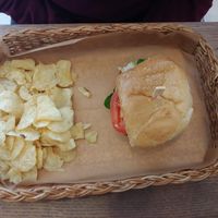 Beyond meat burger at MyRoots in Miami