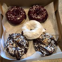 Vegan, gluten free donuts on Fridays. at Downtown Deli & Donuts in Spartanburg
