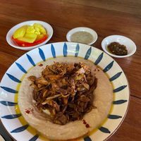 Hummus con setas especiadas   at Way Nam in Koh Phangan