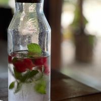 Agua fresquita con sandía y menta   at Way Nam in Koh Phangan