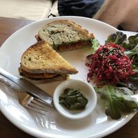 Eggplant sandwich  at Way Nam in Koh Phangan