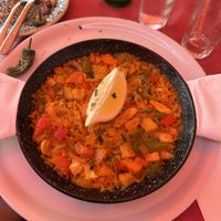 Vegetable paella  at Doña Clara in Tenerife