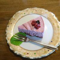 Raw vegan cake at Asaba Art Cafe in Yokohama