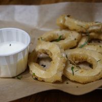 typical calamary (but vegan!) at Madrid Vegan Tours in Madrid