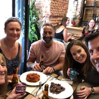 Fabulous time and new friends!! Food was amazing!! at Madrid Vegan Tours in Madrid