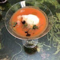 Delicious highlights from the Madrid Vegan Walking Tour:  gazspacho.  at Madrid Vegan Tours in Madrid