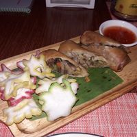 Veggie spring rolls at Chalita in Krabi