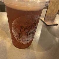 Strawberry bubble tea  at La Cantine Viêtgétarienne in Bordeaux