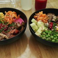 Fresh bowls at Sprout in Kathmandu