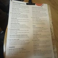 Part of the menu   at Pizzabar Rijslust in Tilburg