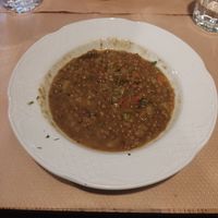 Lentejas con verduras at Baobab in Bilbao