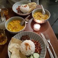 Nyonya lime curry with tofu at Kuala Lumpur Café in Leeds