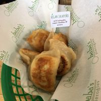 Jalapeño cheddar at Baba's Pierogies in Brooklyn