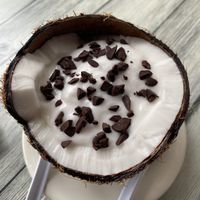 Coconut pudding at Ono Luau in Vero Beach