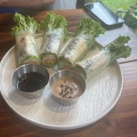 Spring rolls delicious at The Hideout Cafe in Da Nang