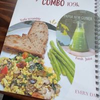 Vegan options at The Hideout Cafe in Da Nang