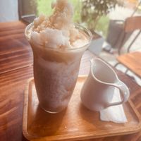 Coconut iced coffee nice and strong loved it at The Hideout Cafe in Da Nang