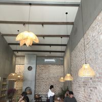 The seating at The Hideout Cafe in Da Nang