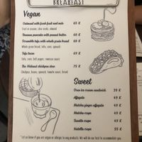 Menu at The Hideout Cafe in Da Nang
