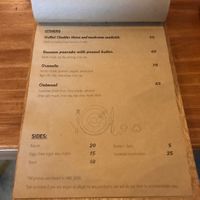 Menu at The Hideout Cafe in Da Nang