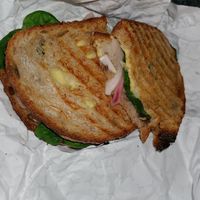 Smokey gouda mushroom sandwich at The Bar Cafe in Uxbridge