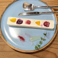 Coconut cheesecake (frozen dessert) at Shoji Cafe Sora in Takamatsu