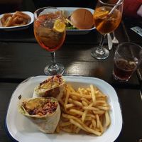 Falafel wrap at The Loop Bar in Tignes