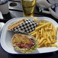 Falafel wrap  at The Loop Bar in Tignes