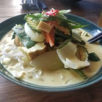 Curry noodle tofu at Madame Tâm City in Aachen