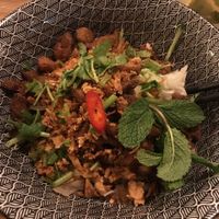 Vegan noodle soy meat bowl at Madame Tâm City in Aachen