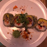 Tempura chips roll  at Healthy Conscience in St Petersburg