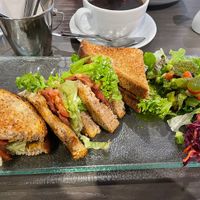 Vegan BLT - tasty with a nice side salad   at The Terrace in Lymm