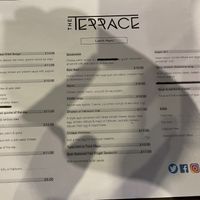 Lunch menu October 2022  at The Terrace in Lymm