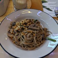 Mushroom pasta.  So good. at GRÜN in St Petersburg