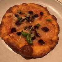Carrot pizza  at Dirt Candy in New York City