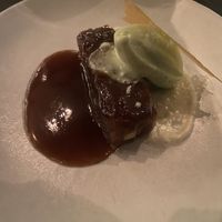 Black garlic sticky toffee pudding at Dirt Candy in New York City
